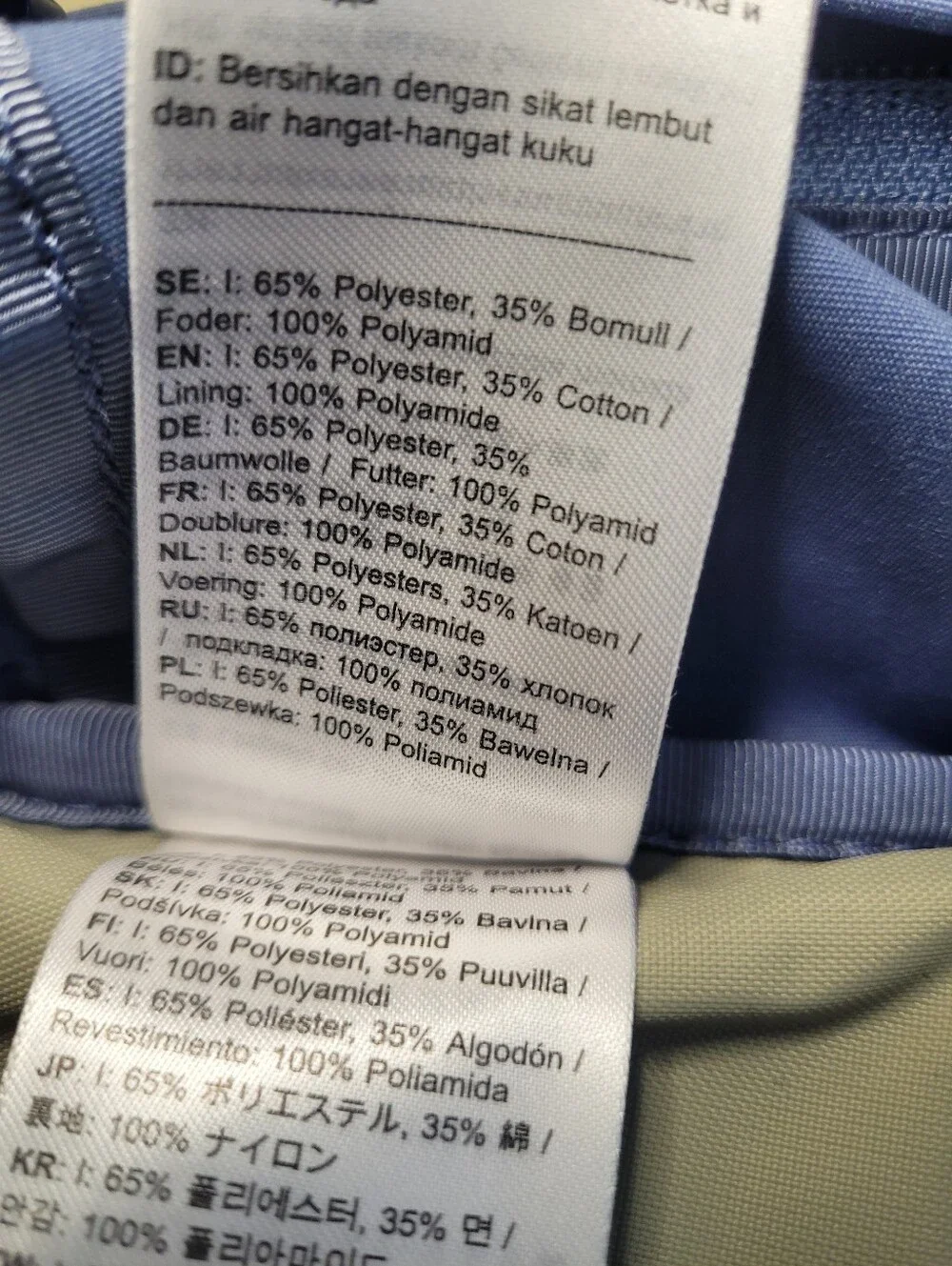 Fjallraven Vardag 16 G-1000 Assymetrical Backpack Blue